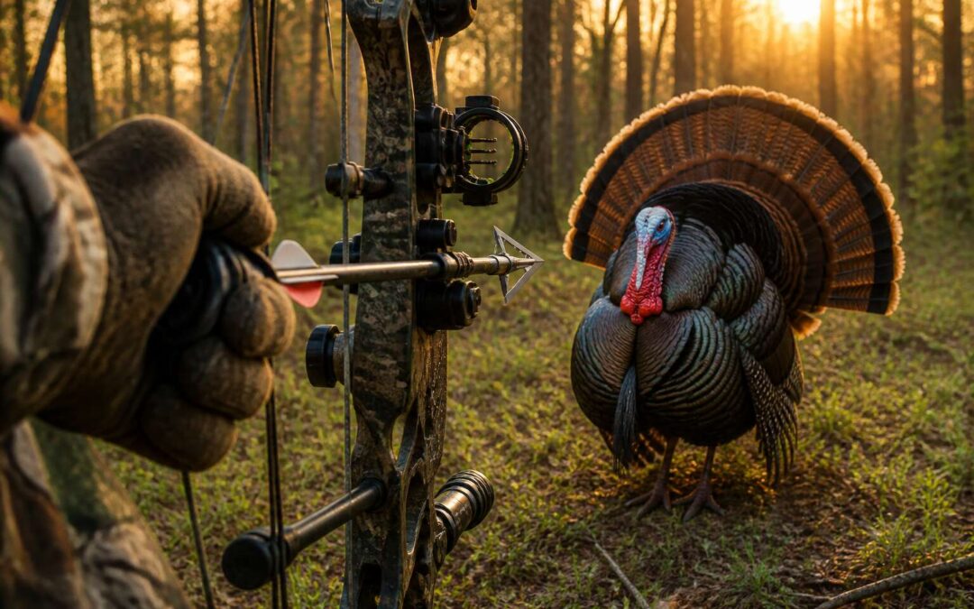bow hunting a turkey